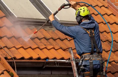 Démoussage et hydrofuge de toiture à Locmariaquer